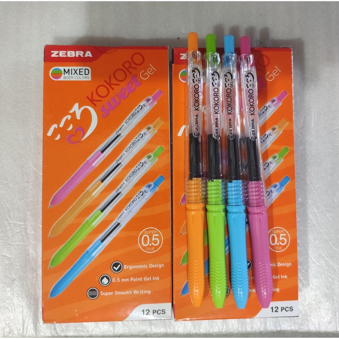 

BISA COD Zebra Kokoro Black Gel Pen