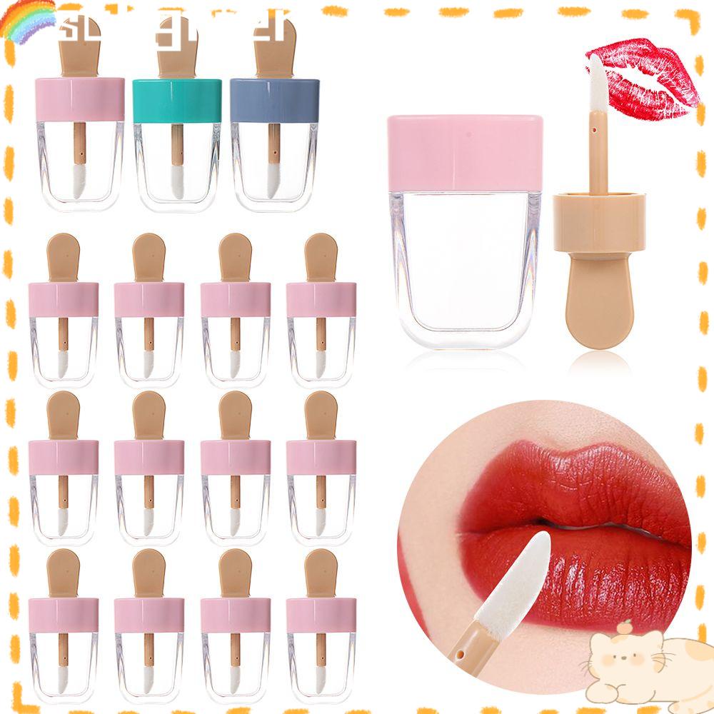 Solighter 12PCS Tabung Lip Gloss Alat Makeup Wadah Kosmetik Tabung Kosong Botol Sample