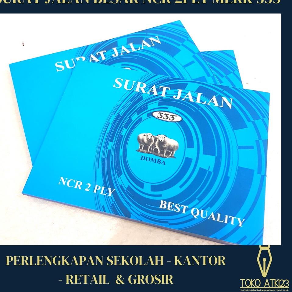 

H85 Surat Jalan Besar NCR 2 Ply / Rangkap 2 / Merk 333 / Putih Merah PROMO SPESIAL ₨