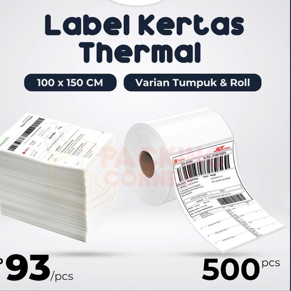 

Ready Surprise Kertas Label Thermal Barcode 100 x x150 Stiker Sticker Apcs