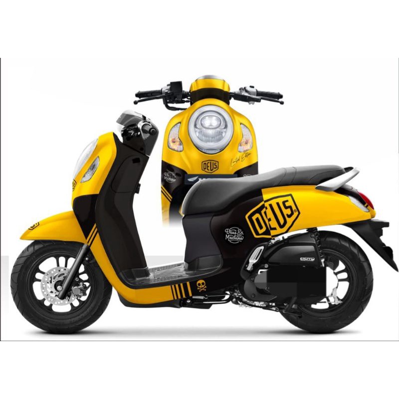 Decal Sticker All New Scoopy Prestige 2020 2021 2022 2023 Fullbody Desain Deus - Stiker Scoopy New 2