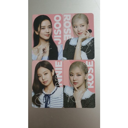 Photocard oreo limited edition PC Blackpink BP Rose Jisoo Jennie