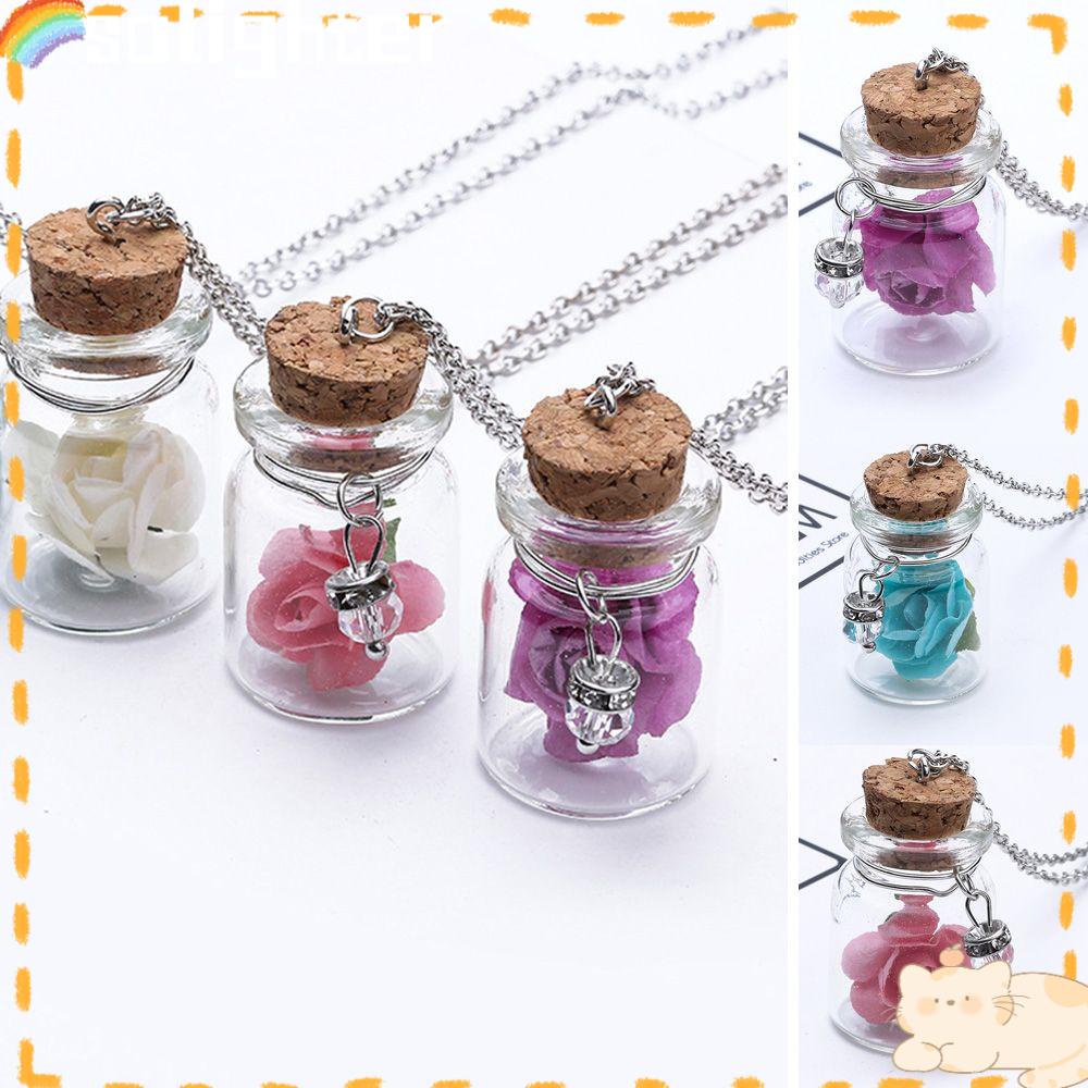 Solighter Drift Botol Kalung Pesona Perhiasan Fashion Wanita Rantai Sweater Panjang