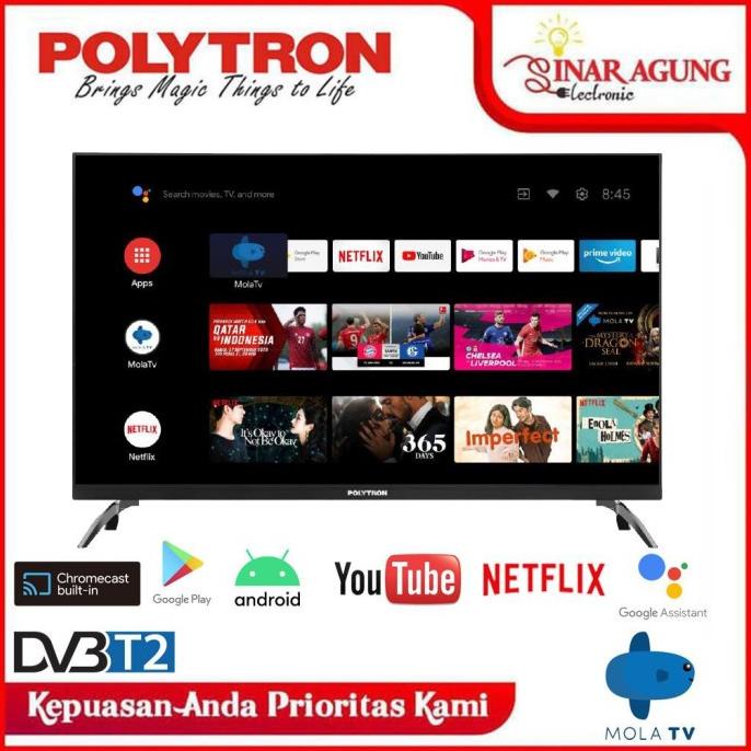 Polytron Smart Android Digital Tv 32Inch Pld 32Bag9953 Sound Bar