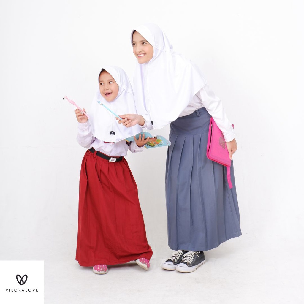 Kerudung sekolah premium  sma smp sd original viloralove 2022