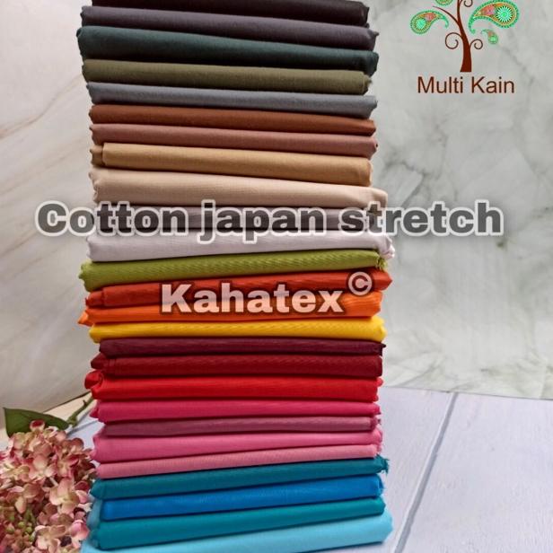 ㊠ Multi kain katun cotton stretch spandex poplin stret kahatex lebar 1.6meter ⇿