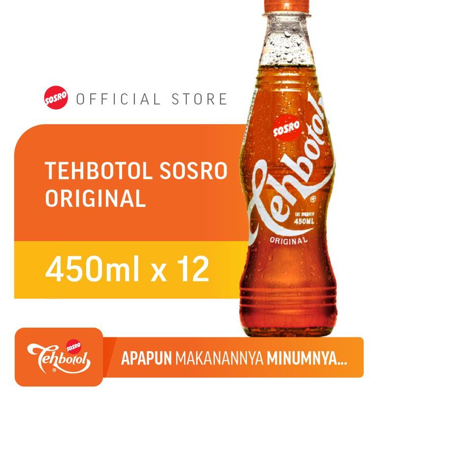 

➵ Tehbotol Sosro pet original 450 ml isi 12 Pcs ♙