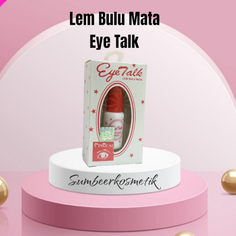 Lem Bulu Mata Eye Talk Hitam Dan Putih Holo