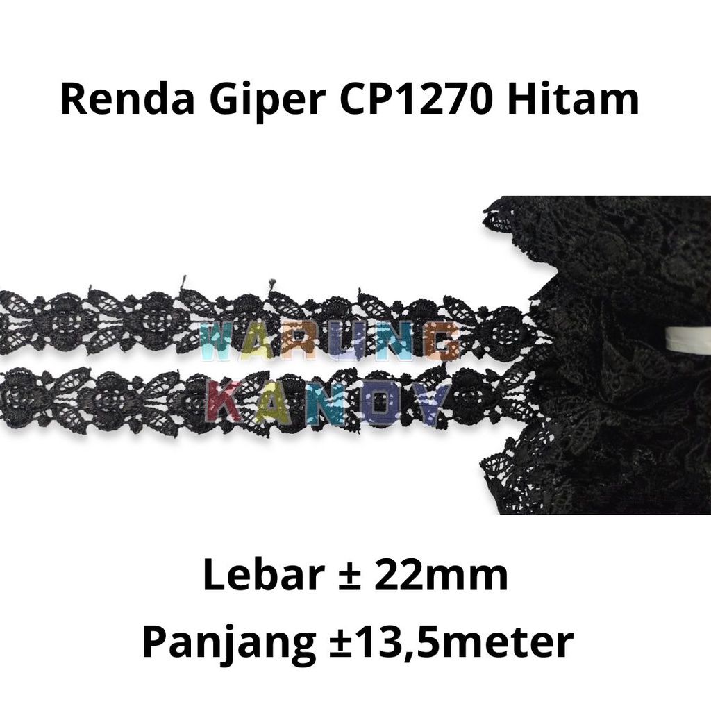 Renda Giper CP1270 Hitam 22mm