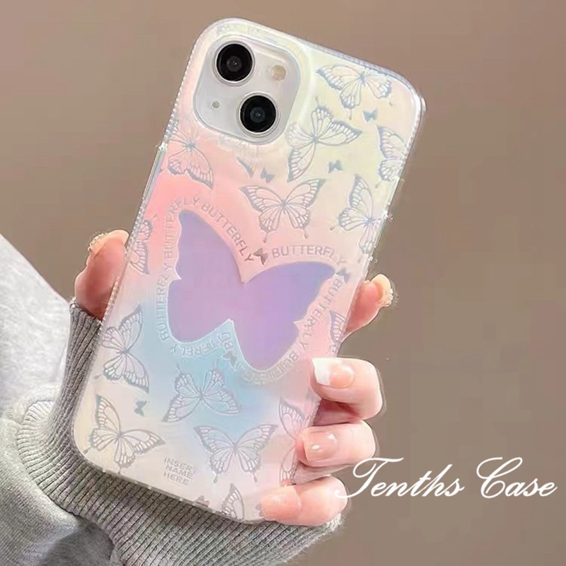 Redmi 12C A1 10C 10A 10 9T 9C 9A 9catatan 11 11s Pro+10s 10 9 8 7Pro Mi12 11 Lite 11T 10T PocoM3 M4 F3 X3 Pro Casing Ponsel Motif Kupu-Kupu Soft Cover