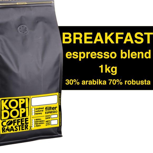 

♣ Kopi Espresso Blend BREAKFAST 30:70 1 kg 1kg ™