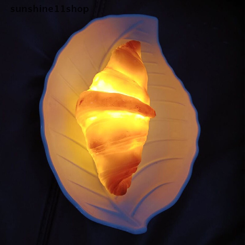 Sho Lampu Roti LED Untuk Dekorasi Lampu Malam Rumah Toko Kue Croissant Handmade N