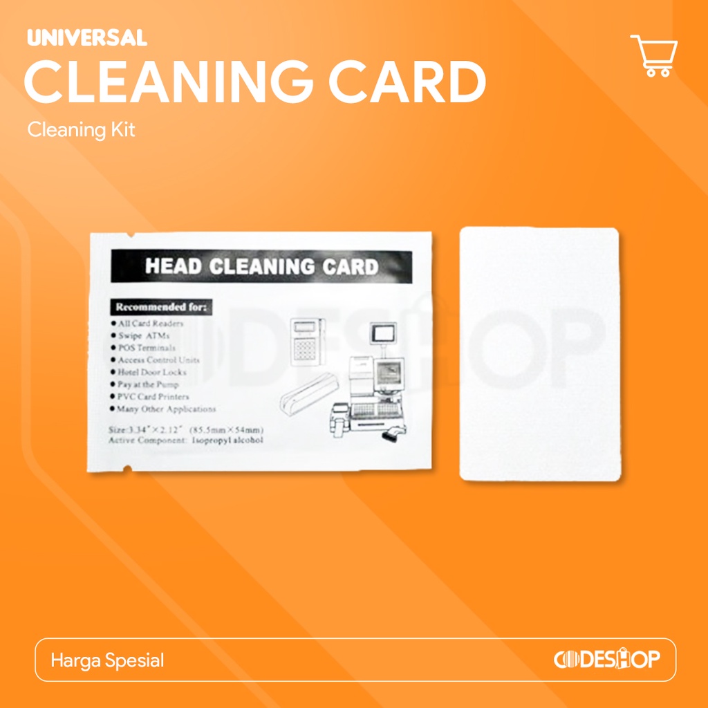 Cleaning Kit Card Head Id Card Printer Cetak Kartu PVC