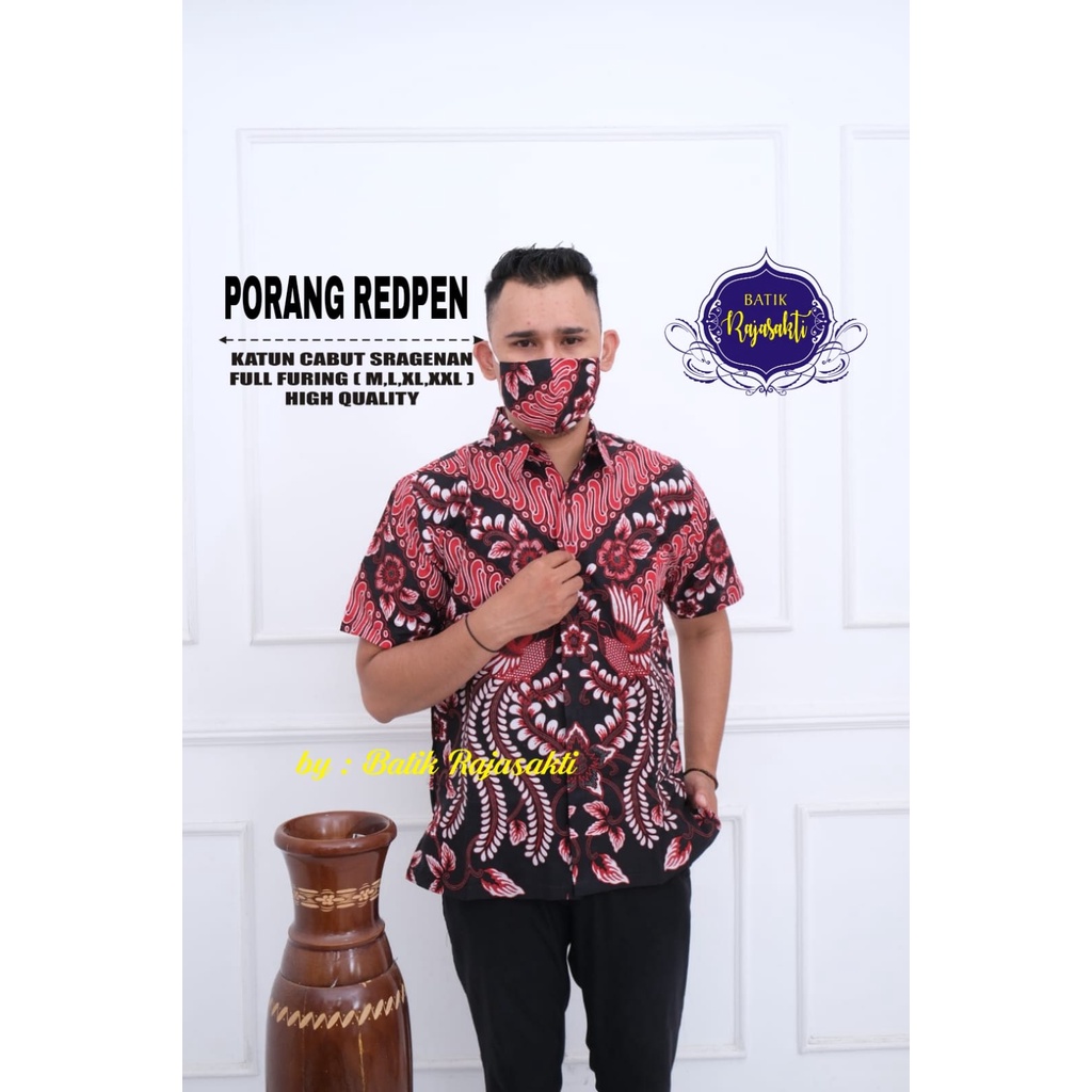 PORANG RED PEN RAJASAKTI KEMEJA BATIKSOLOAMANAH LENGAN PENDEK PANJANG LAPIS FURING PREMIUM KATUN HALUS ARIFANSYAH ARKANANTA ARYABIMA EXCLUSIVE ARYAQUNA ARYASALOKA ARYATIRTA ASMARADANA ASTAGUNA  AUSHAF BABON ANGKREM BAHUWIRYA BANAMITRA BANAMITRA PUTIH