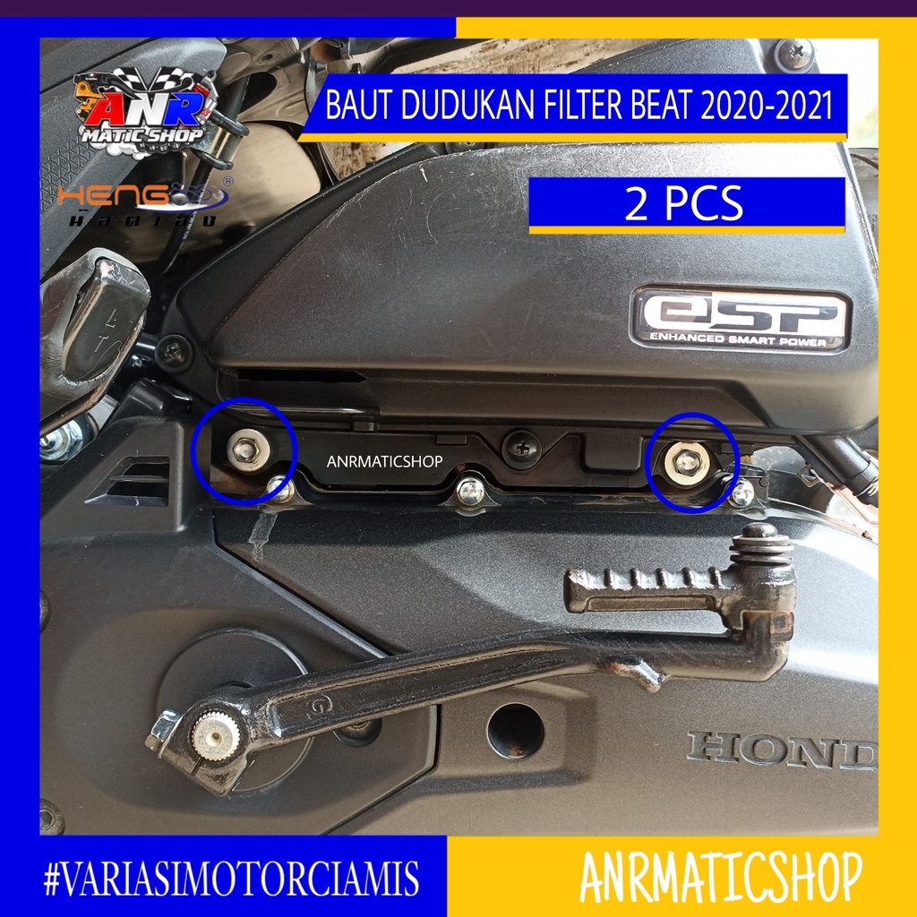 Baut Dudukan Filter New Beat Led Scoopy Genio 2020 2021 Probolt Stainless Heng Thailand