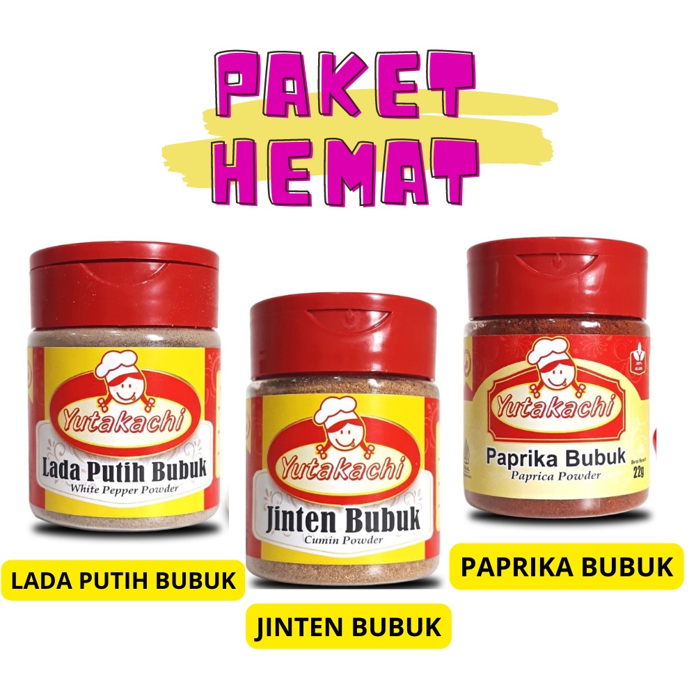 PAKET BUMBU DASAR2 (LADA BUBUK/JINTEN BUBUK/PAPRIKA BUBUK)