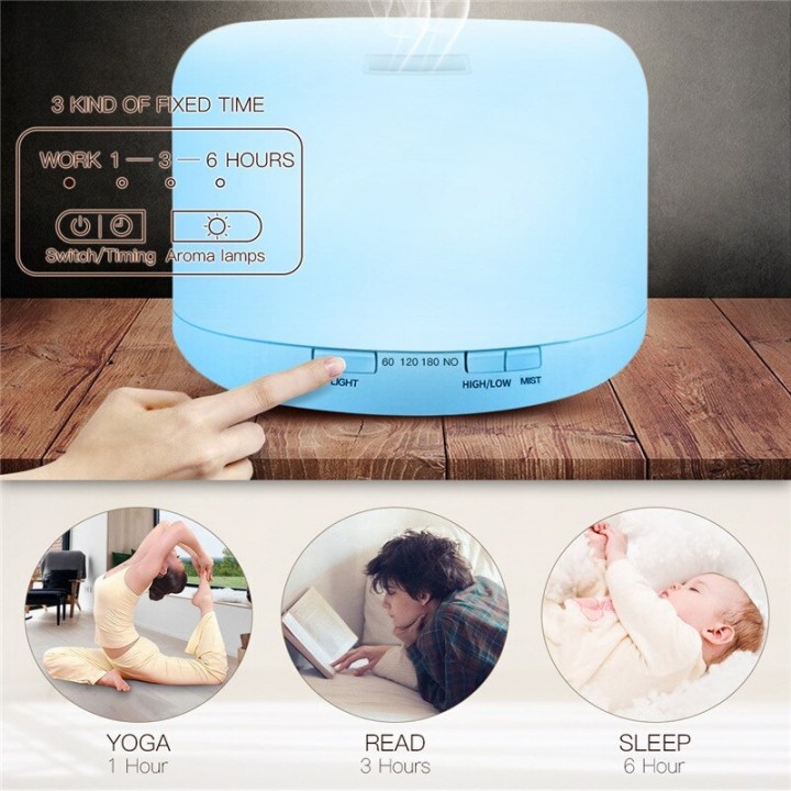 65 Humidifier Ultrasonic Aromatherapy 500ml Capacity with Remote