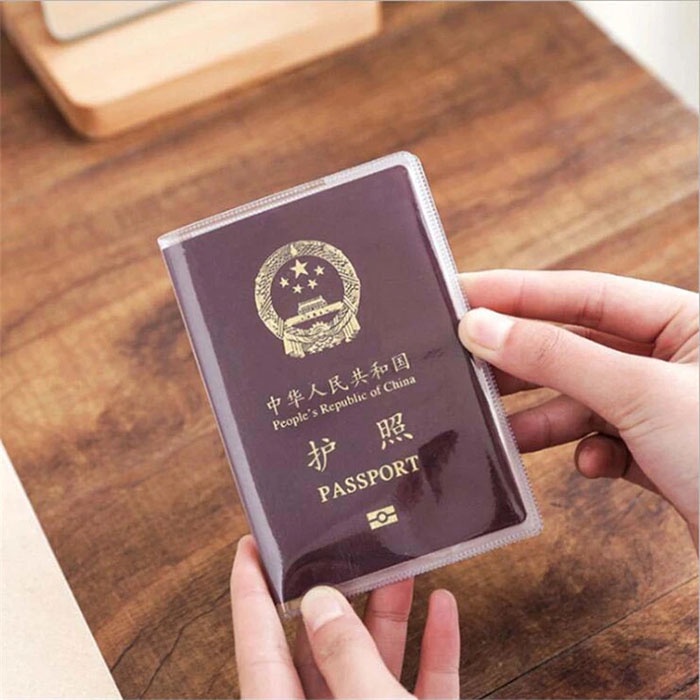 Sampul Paspor Plastik nti Air Waterproof Passport Cover Transparant Penutup Pelindung Paspor