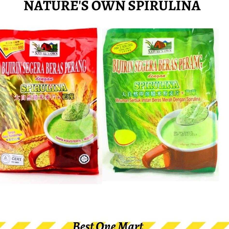 

♚ Nature Own Brown Rice Instant Cereal With Spirulina - Sereal Instan Nature's Own ➤