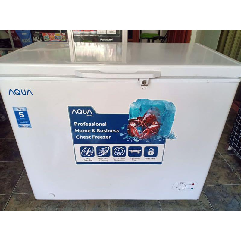 Chest Freezer AQUA AQF-160 / AQUA AQF160 (W) Box Pembeku 150 Liter BATAM