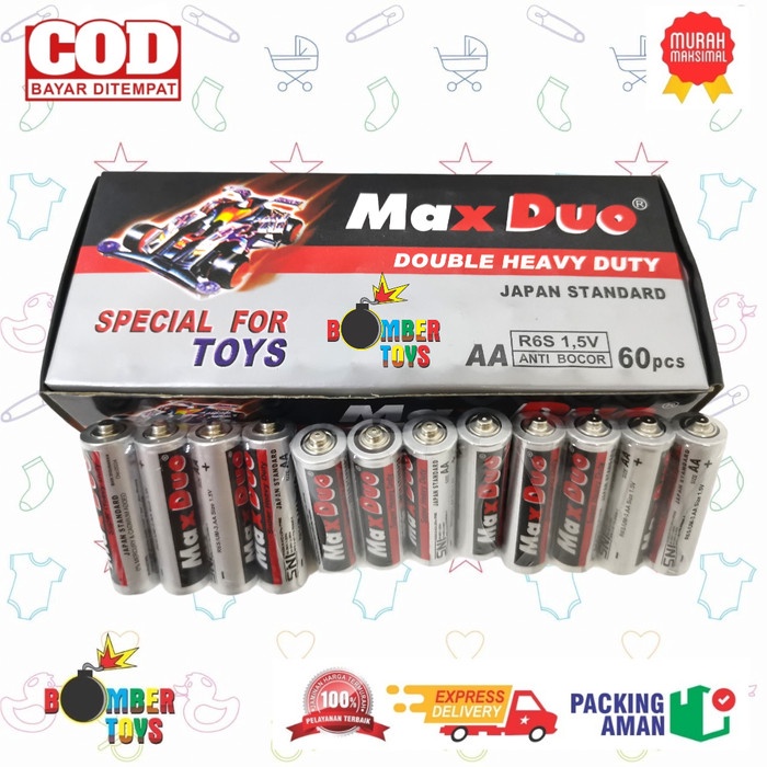 BATERAI BATRE AA MAX DUO 1,5v Special for Toys BATTERY TAHAN LAMA MURAH