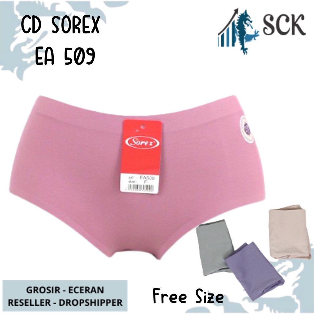 CD Wanita SOREX EA 509 Polos / Celana Dalam Seamless Tanpa Jahitan Tanpa Nyeplak / Pakaian Dalam Cewek - sckmenwear GROSIR