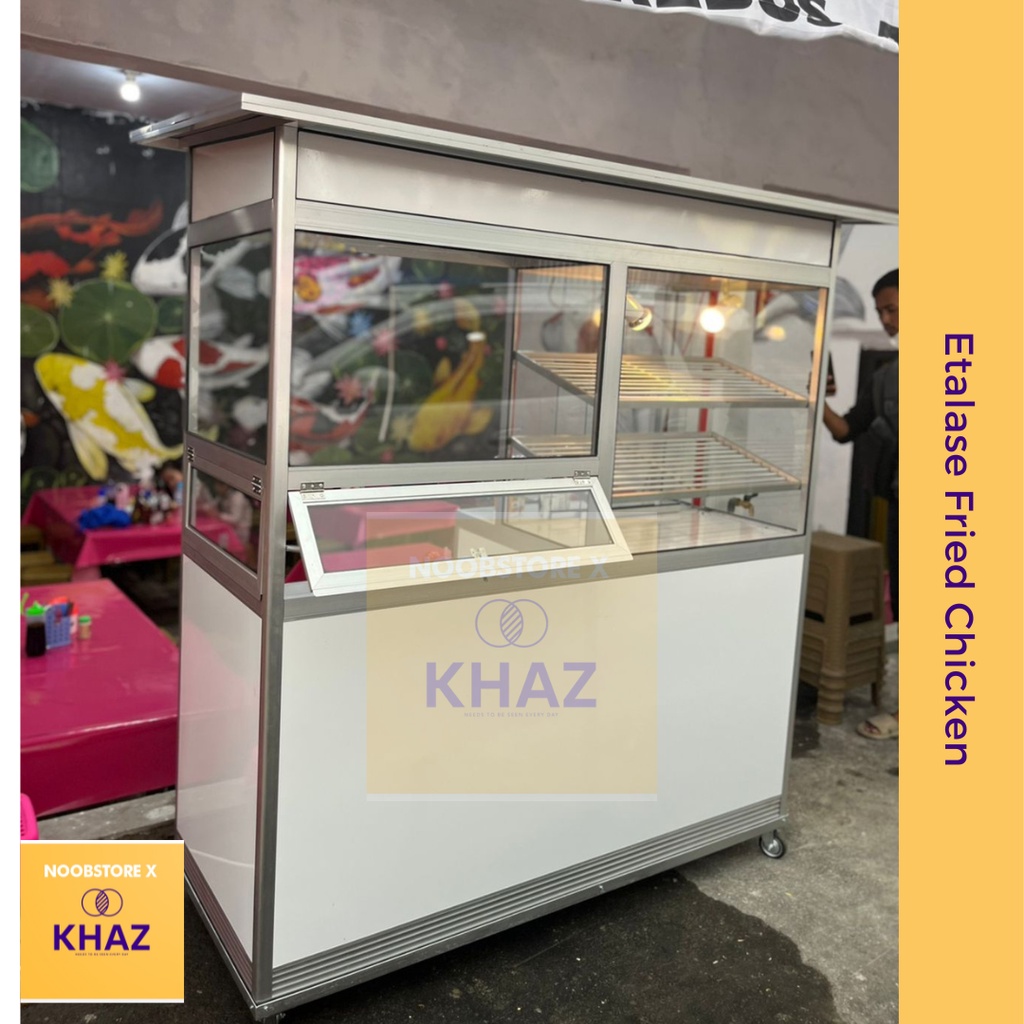 Etalase Aluminium Fried Chicken Panel ACP
