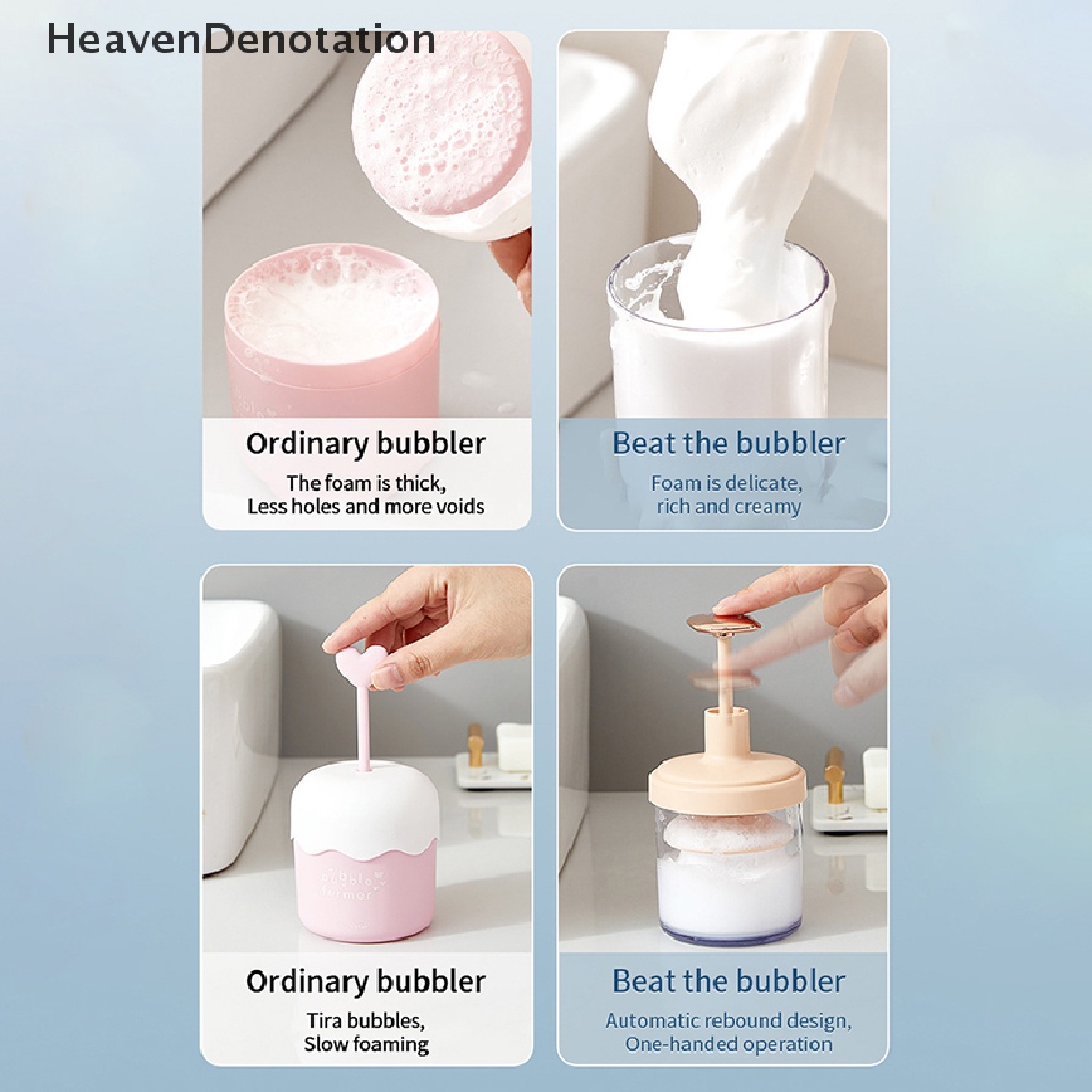 [HeavenDenotation] Portable Foam Maker Cup Bubble Pembersih Wajah Bubbler Alat Pembersih Wajah HDV