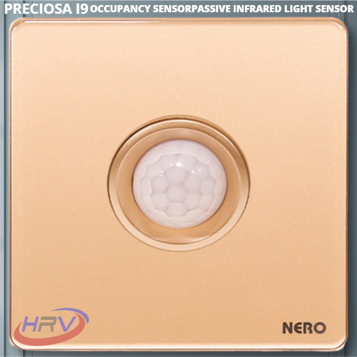 PRECIOSA I9F5-Gold Saklar Passive Infrared Light Sensor NERO