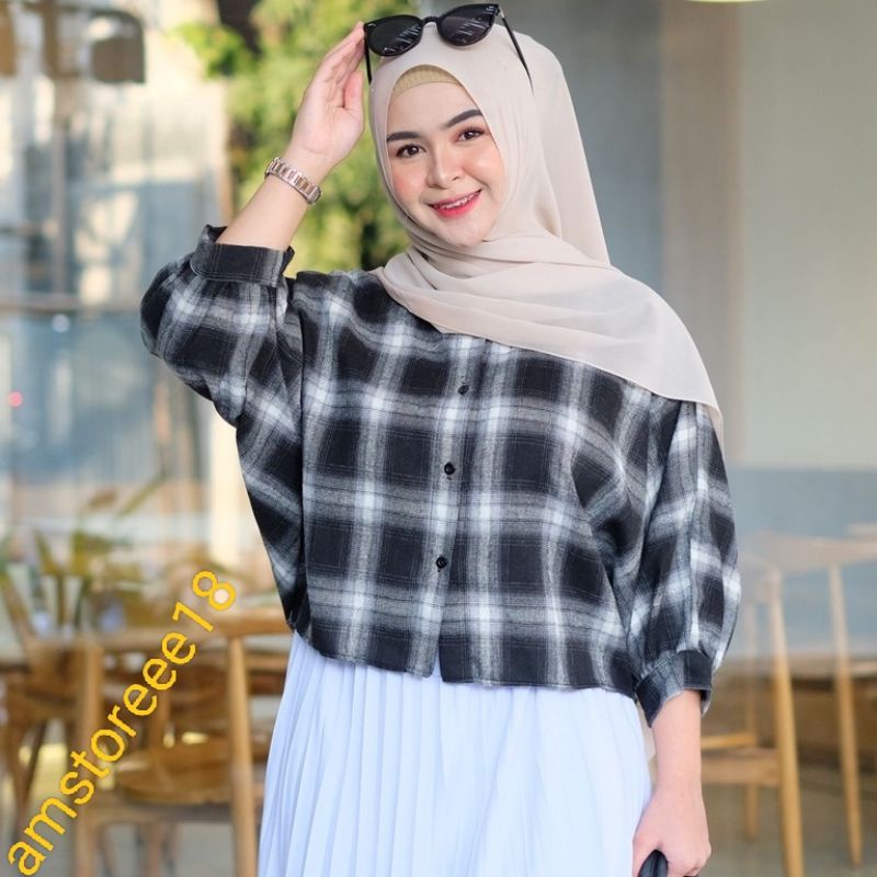 KEMEJA TAMARA BATWING OVERSIZE/CARDIGAN OVERSIZE FLANEL