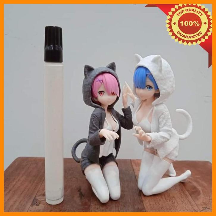 (BAL) mainan action figure ram rem re on zero rem ram nyanko mode ver tinggi