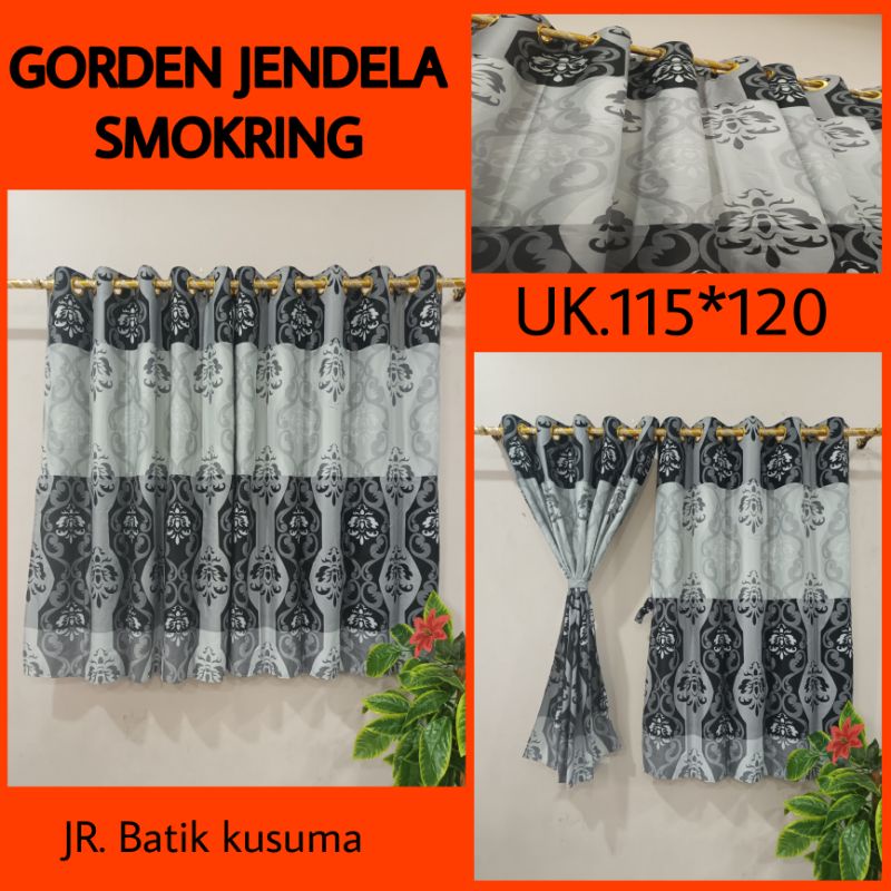 GORDEN TIRAI JENDELA SMOKRING PENDEK MOTIF BATIK KUSUMA