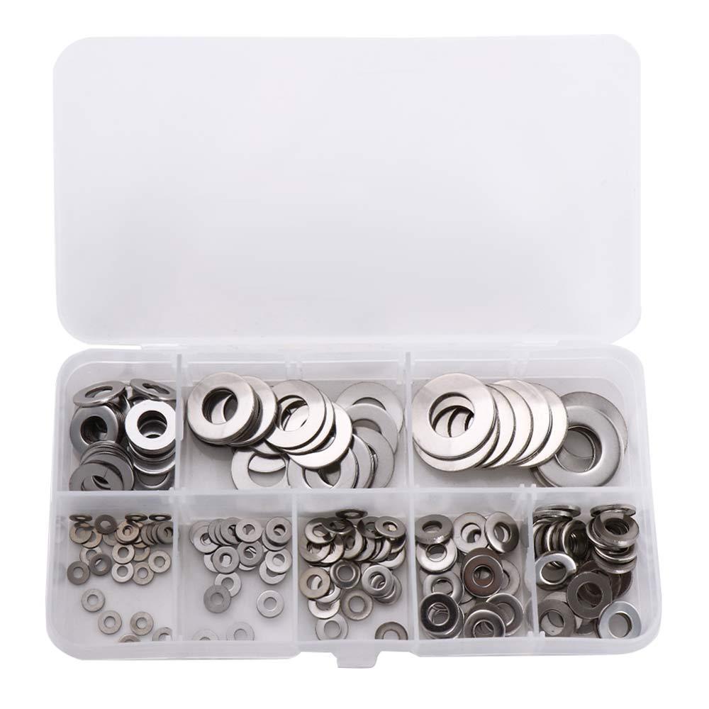 Mesin Cuci Stainless Steel Agustina Untuk Colokan Getah Isi 180Pcs Filler Piece Spacer Sealing M2 2.5 3 4 5 6 8 10 Set Mur Dan Baut