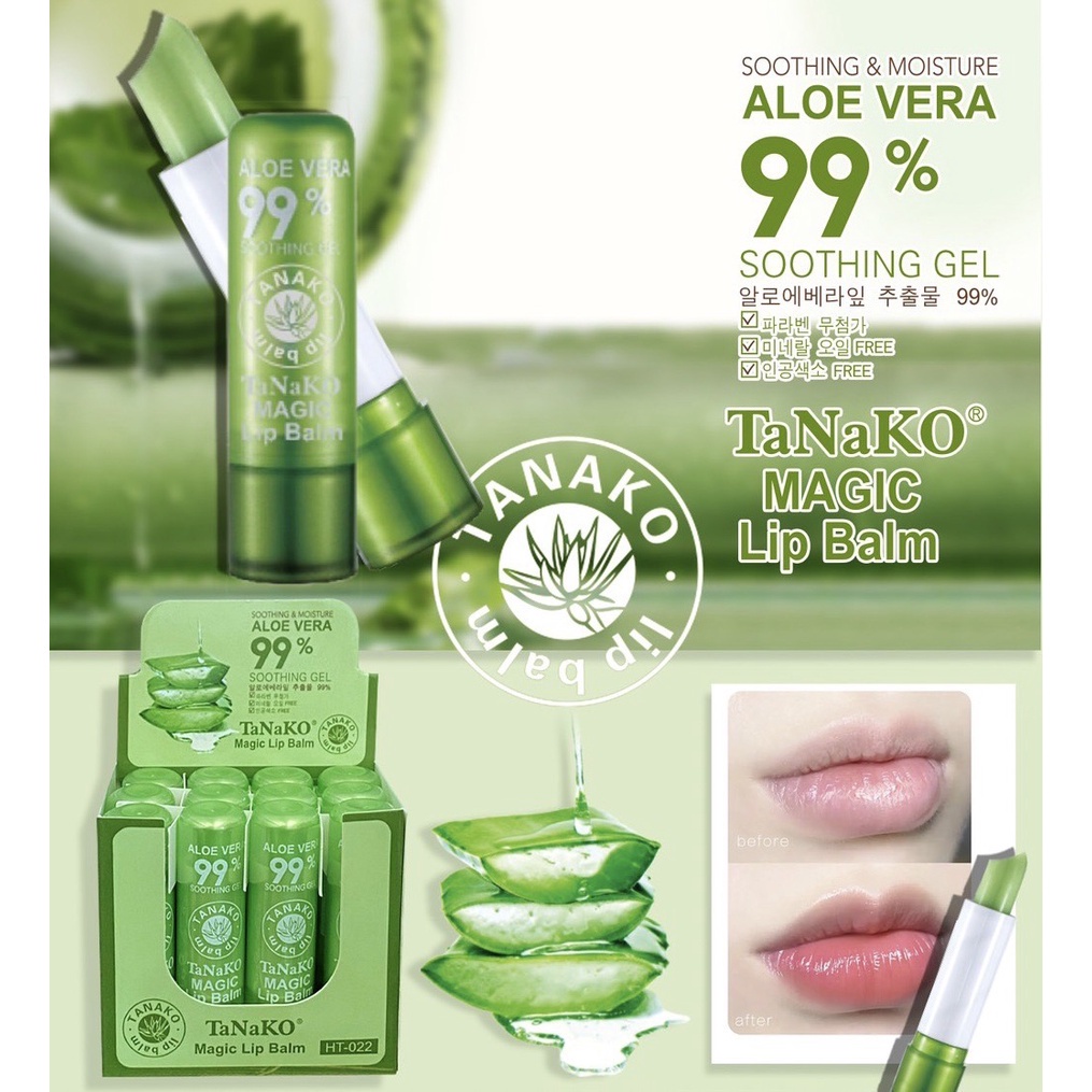 TANAKO Magic Lip Balm Aloe Vera 99% Soothing Gel