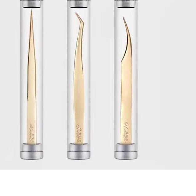 ➢ HEMOLA PINSET GOLD PINSET EYELASH EXTENSION GOOD QUALITY ➣