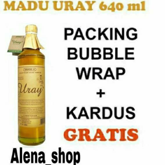 

❄ uray 640ml besar (875 gram) lebah hutan raw forest honey ✽