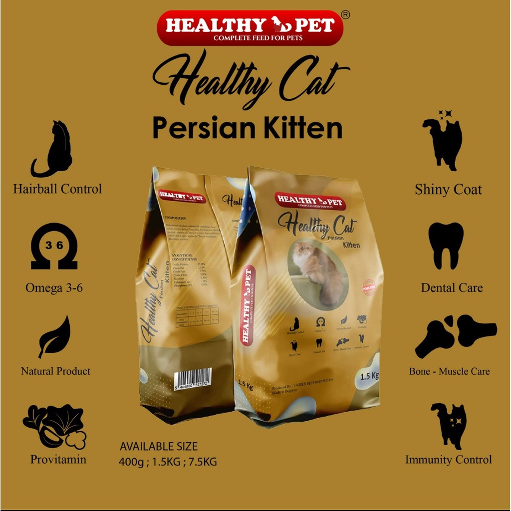 Healthy Cat 1.5kg Makanan Kucing Kering Healthy Pet