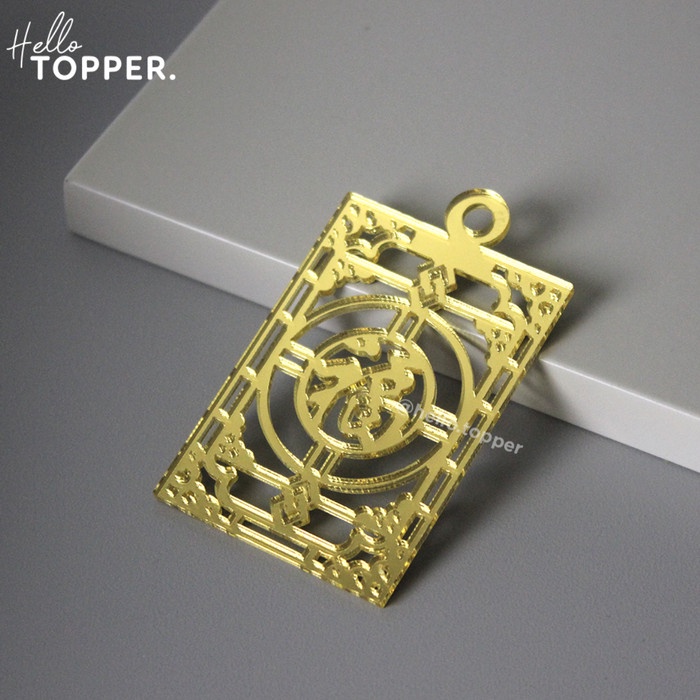

Murah Imlek Hang Tag Akrilik Hampers Hiasan Sincia Parsel Label Fu Model 2 - gold mirror 01 Keren