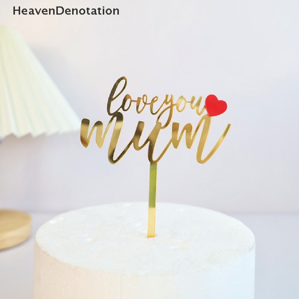 [HeavenDenotation] Cake Topper Hiasan Kue Perlengkapan Pesta Dekorasi Pesta Untuk Ibu New HDV