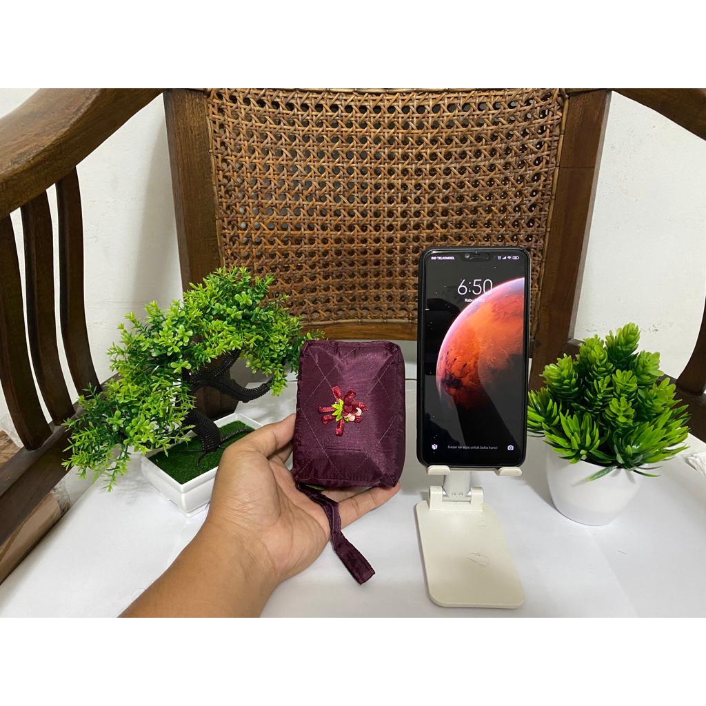 Cuci Gudang  Mukena Travel Parasut Tas Mini Free Sajadah Mukena Parasut Dewasa Tebal Size Besar