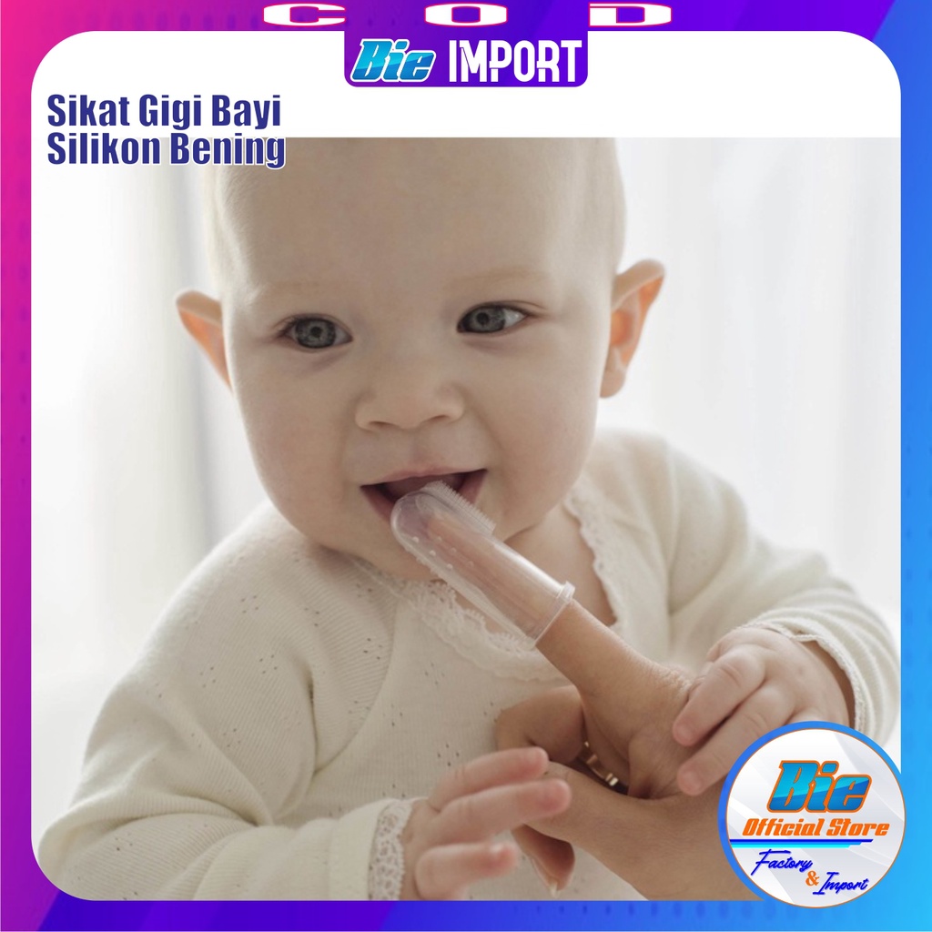 Sikat Gigi Bayi Jari Silikon Premium Impor Best Seller