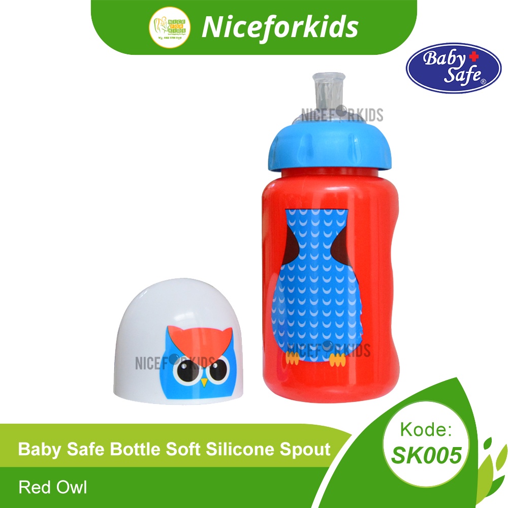 Baby Safe Bottle Silicone Spout SK005 Botol Minum Silikon Anak 300ml