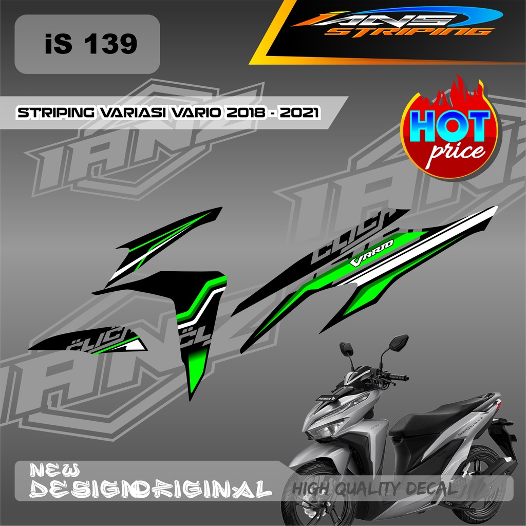 CUTOM DECAL VARIO 125/150 LIST DECAL STRIPING HONDA VARIO BAHAN HOLOGRAM / NON HOLOGRAM IS139