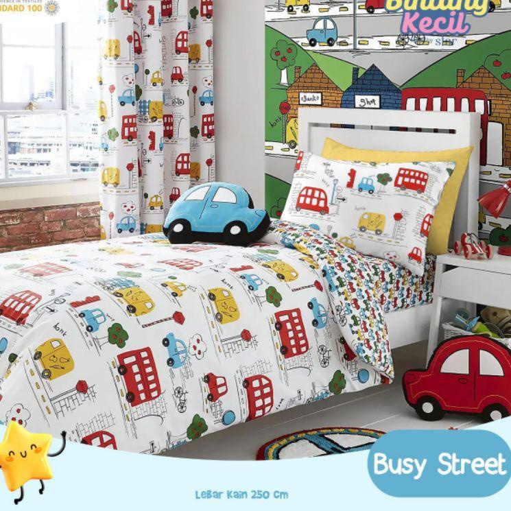 ♔ Sprei STAR motif anak laki laki cowo Mobil Cars produsen sprei STAR ANTI GESER ☎