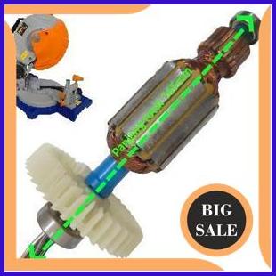 perkakas Mollar Armature Spare Part Original Mesin Miter Saw MLR-MS810 1F3B23