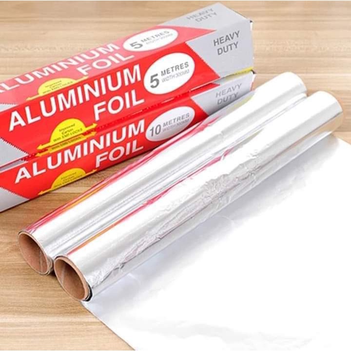 [SPR] 3M / 5M / 10M Aluminium Foil Roll / Wrap Makanan Aluminium Foil / Kertas Alumnium Foil Makanan