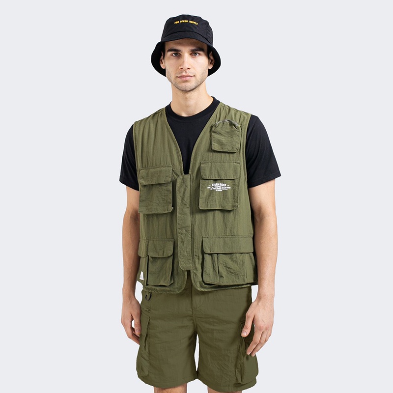 FMC Speed Supply Original Rompi Vest M-74 Battle Dress Nylon Pria Hijau 101222