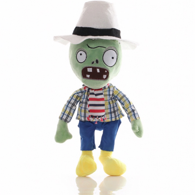 30cm/17cm Threepeater Plush Plants vs Zombies Mainan Boneka Plushies Boneka Permainan Liontin