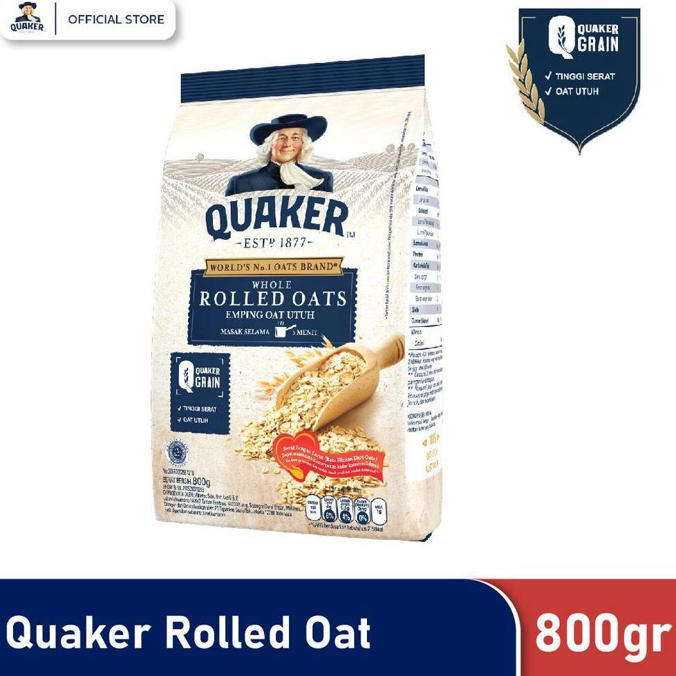 

N91 Quaker Rolled Oats 800gr RESTOCK ☞