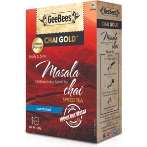 

GEEBEES CHAI GOLD MASALA CHAI 220g (10pcs) SWEETENED/Teh india